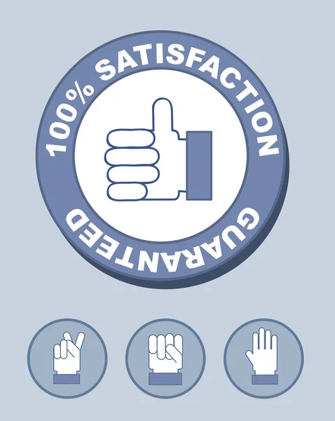 100% satisfaction — Stock Vector