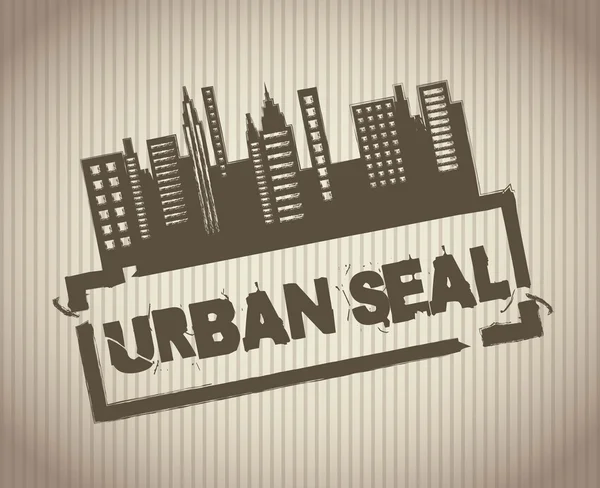 Urban seal — Stock Vector