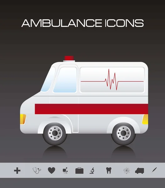 Ambulancia — Vector de stock