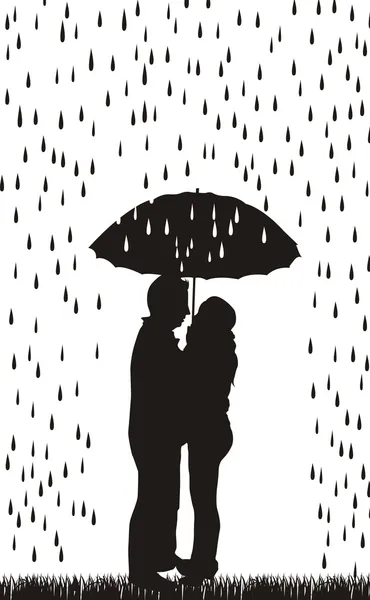 Couple silhouette — Stock Vector