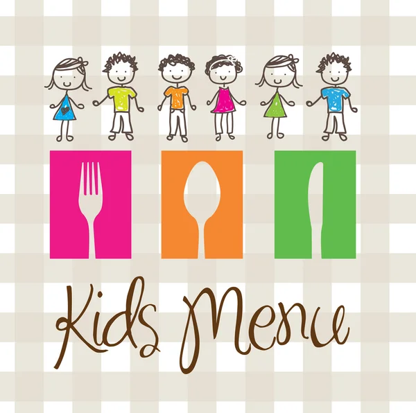 Menu per bambini — Vettoriale Stock