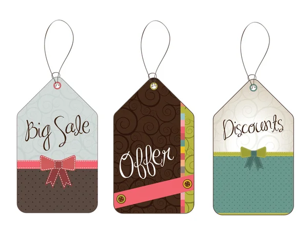 Hanging tags — Stock Vector