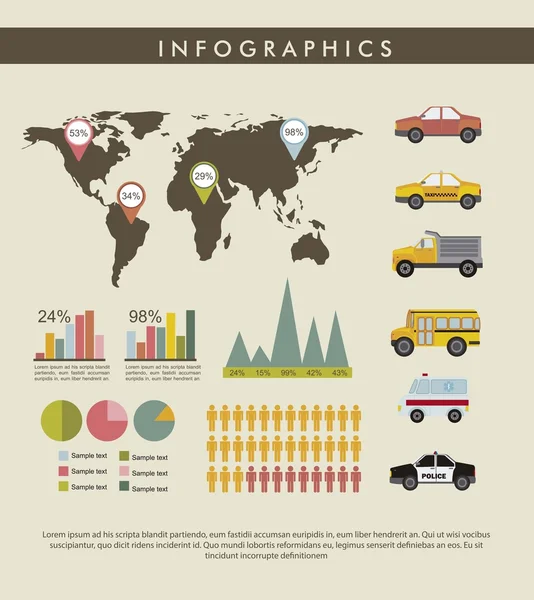 Infografik — Stockvektor