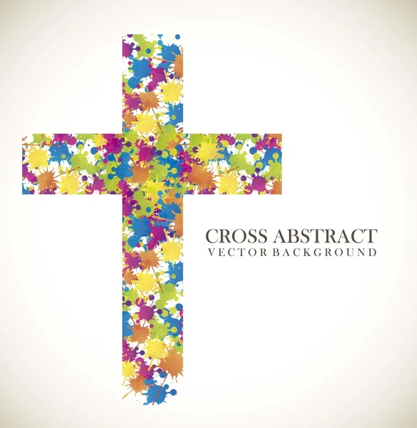 Cross abstract — Stock Vector