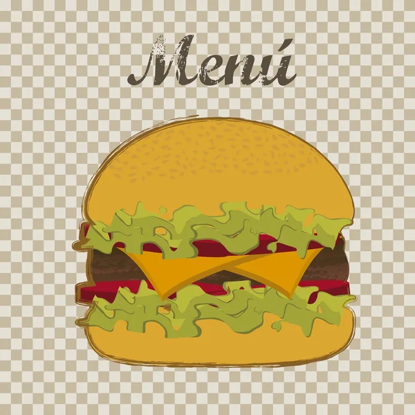 Burger вектор — стоковий вектор