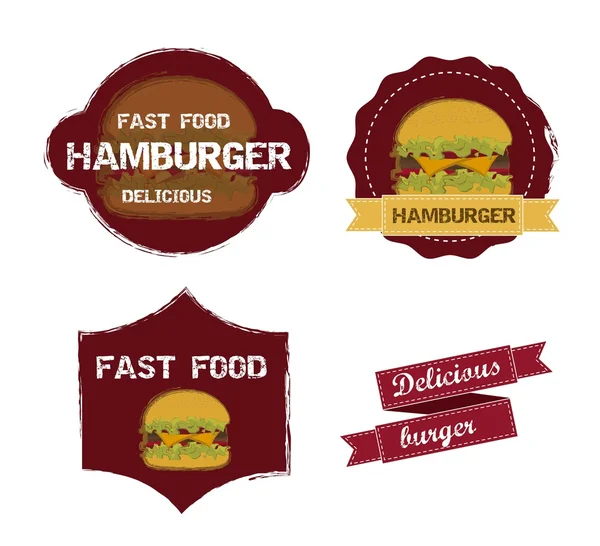 Wektor hamburgerowy — Wektor stockowy