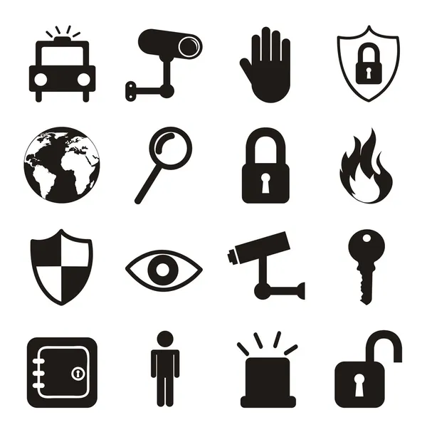 Iconos de seguridad — Archivo Imágenes Vectoriales