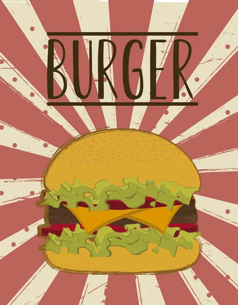 Vector de hamburguesa — Archivo Imágenes Vectoriales