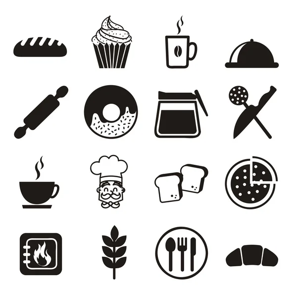 Bakery icons — Wektor stockowy