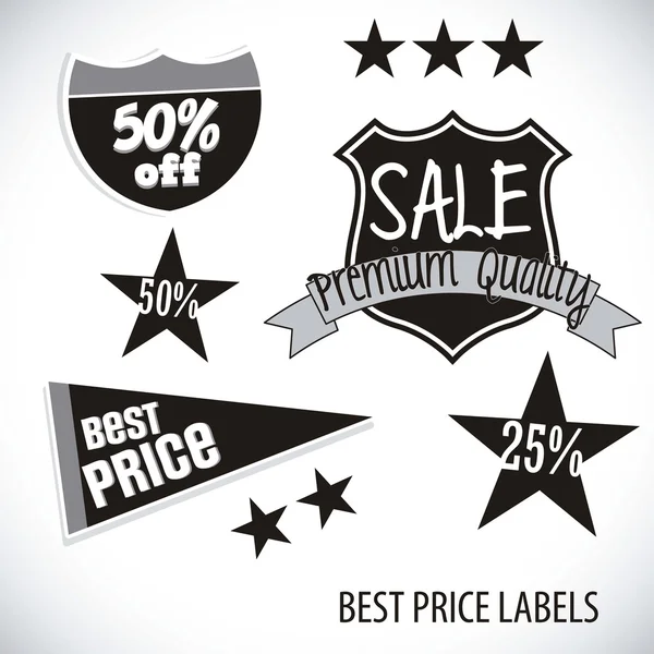 Силуэт Sale Labels — стоковый вектор