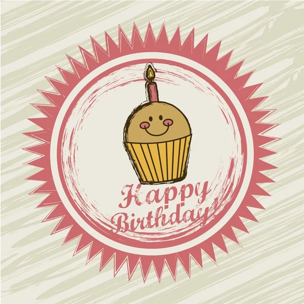 Birthday label — Stock Vector