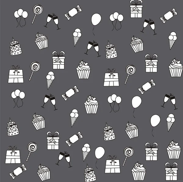 Birthday icons — Stock Vector