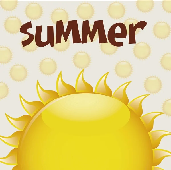 Summer sun — Stock Vector