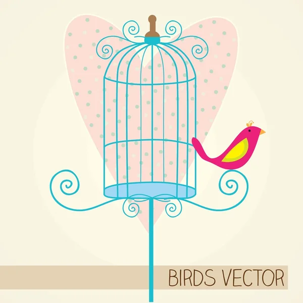 Vogels pictogrammen — Stockvector