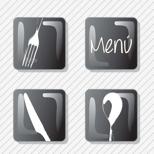 Icone del menu — Vettoriale Stock
