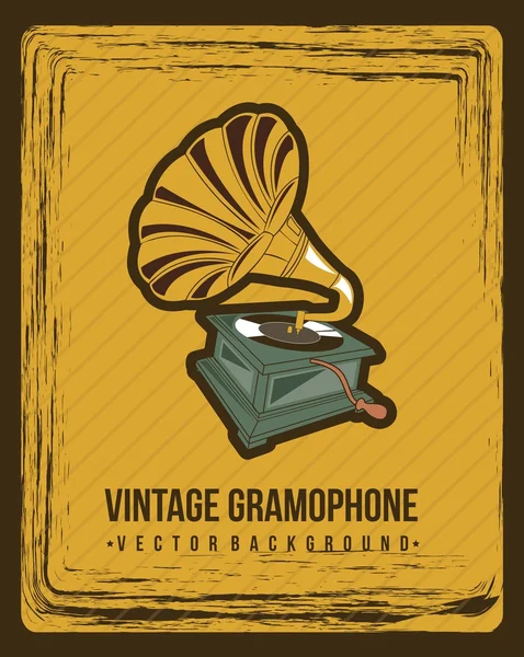 Gramophone — Stock Vector