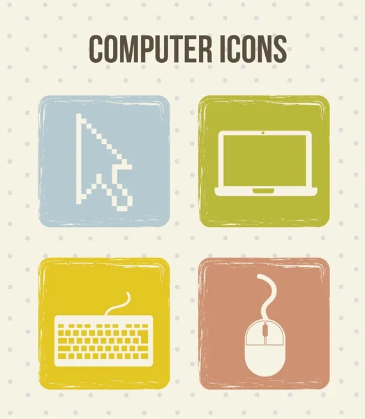 Ícones de computador — Vetor de Stock