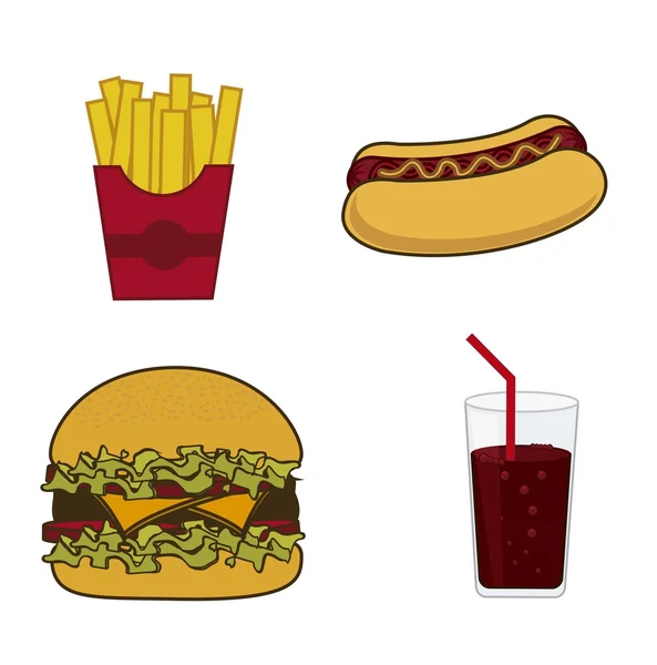 Fastfood — Stockvector