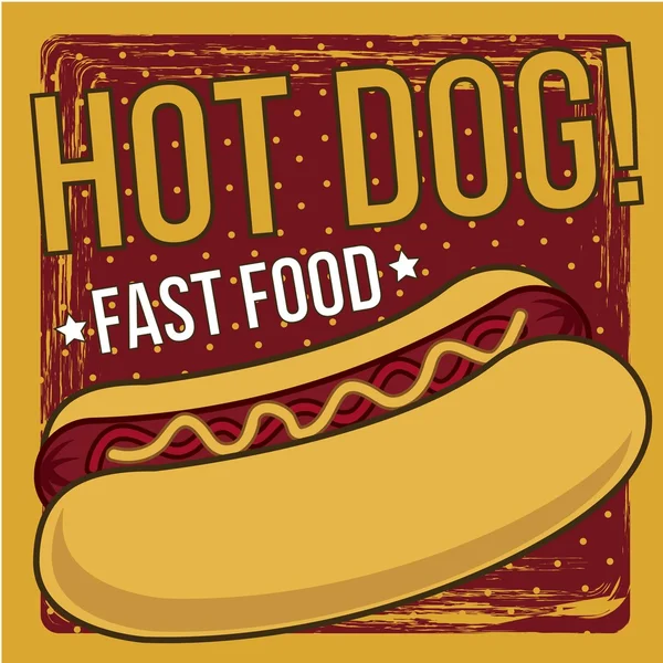 Hot dog — Stock Vector