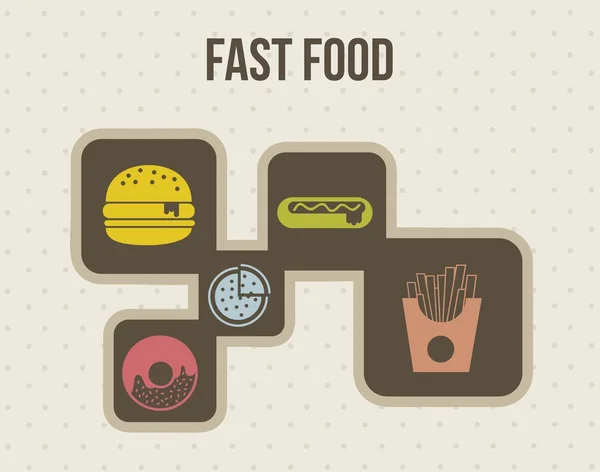 Fast food — Stok Vektör