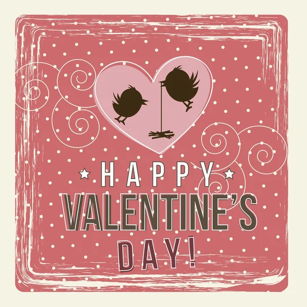 Carte Valentines — Image vectorielle
