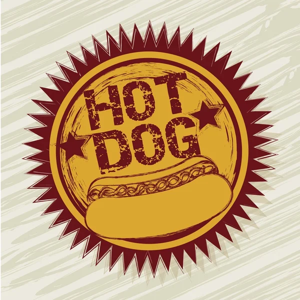 Perrito caliente — Vector de stock