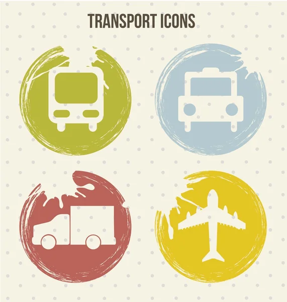 Ícones de transporte —  Vetores de Stock