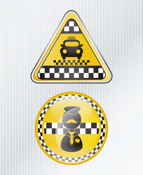 Taxi Icons — Stock Vector