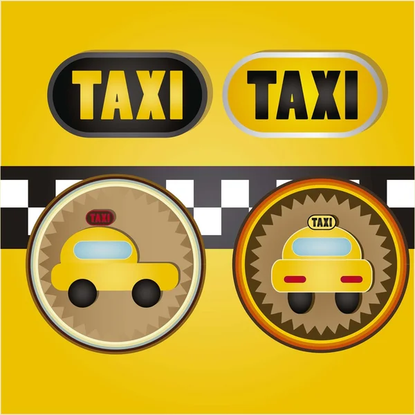 Taxi ikony — Stockový vektor