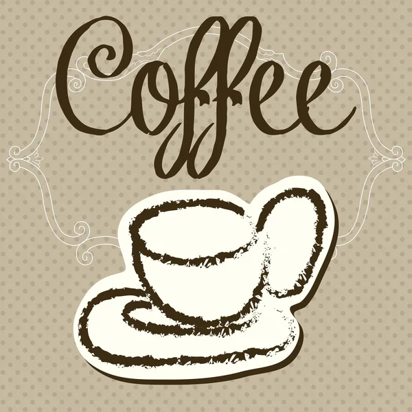 Iconos de café — Vector de stock