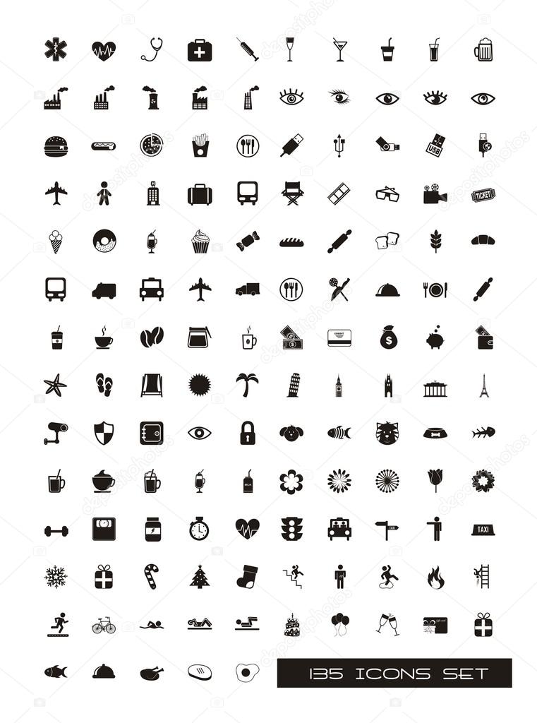 silhouettes icons