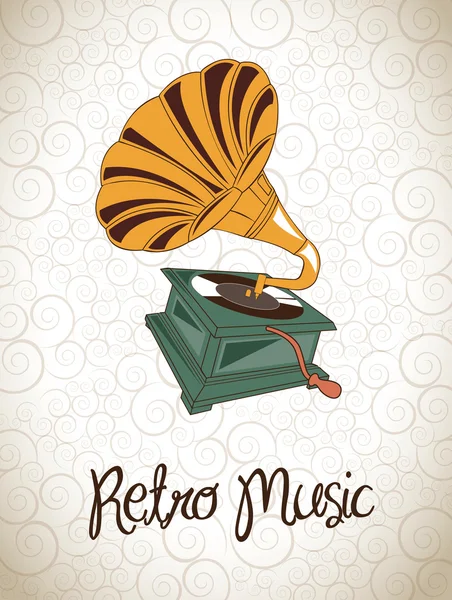 Música retro — Vetor de Stock