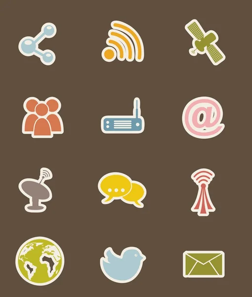 Communication icons — Stock Vector