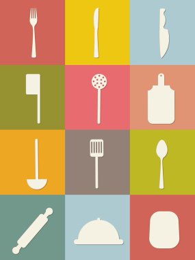 cutlery icons clipart