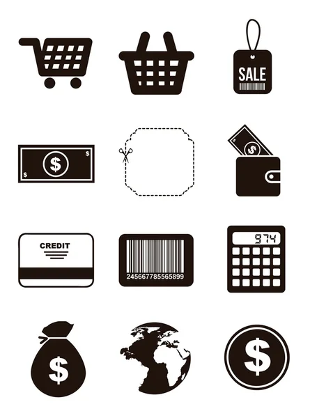 Comprar iconos — Vector de stock