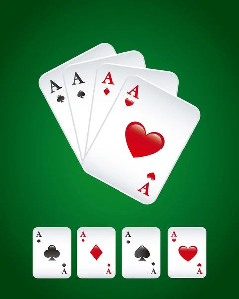 Jugar a las cartas — Vector de stock