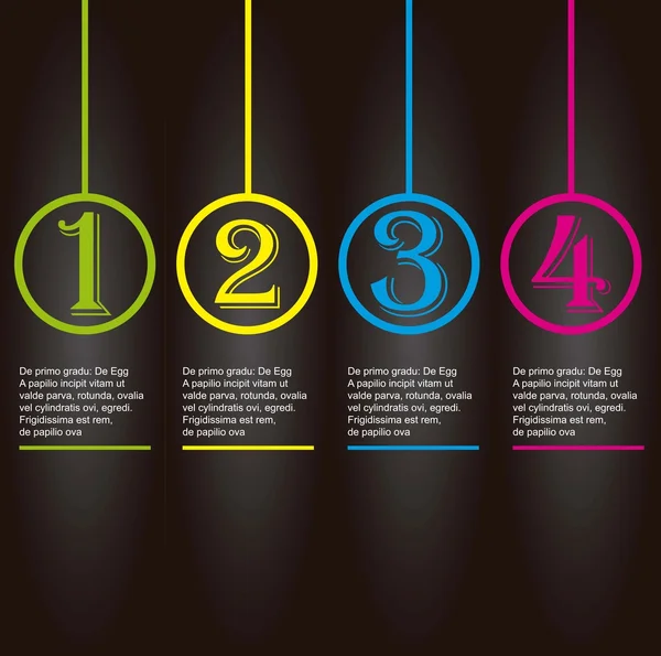 Brochure numéros — Image vectorielle