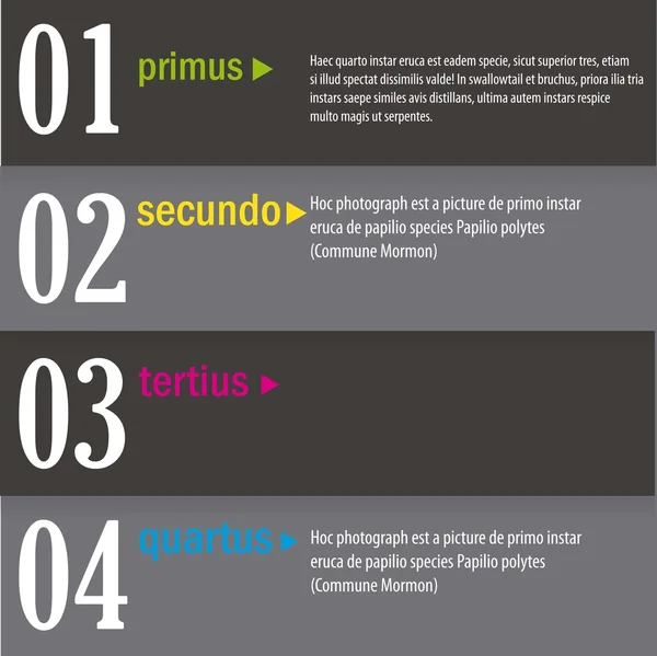 Brochure numéros — Image vectorielle