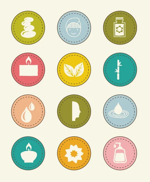 Spa icons — Stock Vector