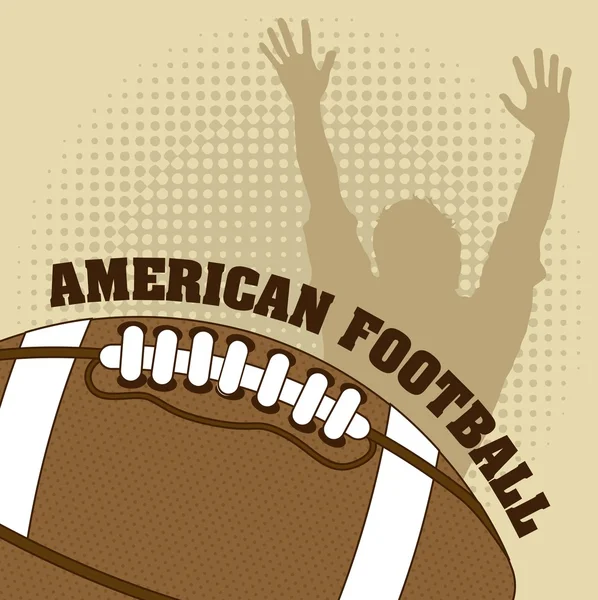 American football — Stock Vector