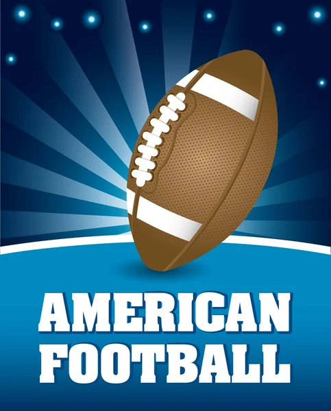 American football — Stock Vector