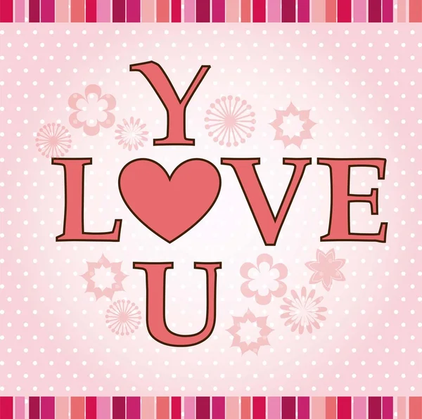 Love card — Stock Vector