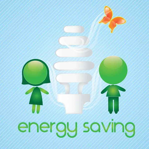 Energy Saving — Stock Vector