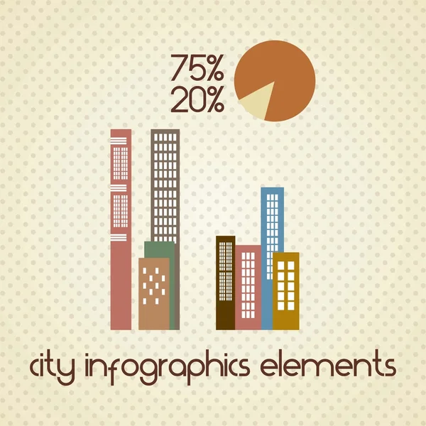 Infografías de la ciudad — Archivo Imágenes Vectoriales