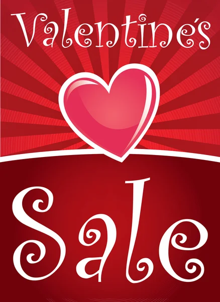 Valentines sale — Stock Vector