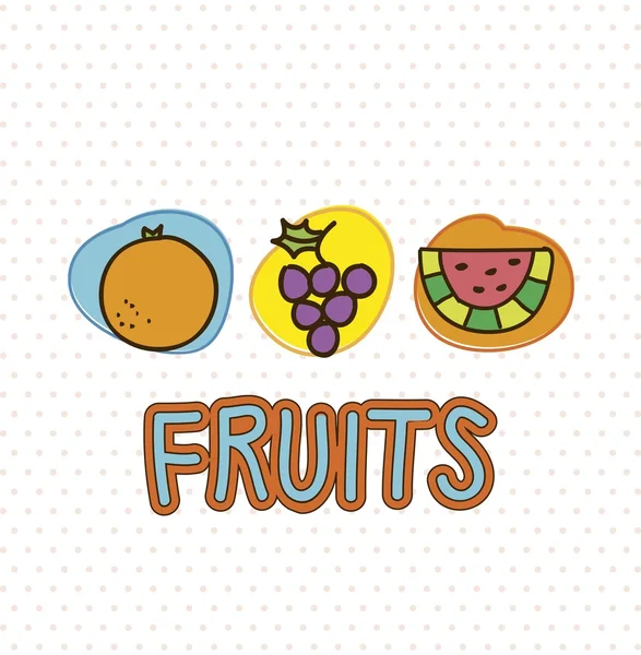 Vector de frutas — Vector de stock