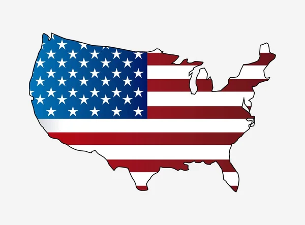美国地图 — 图库矢量图片