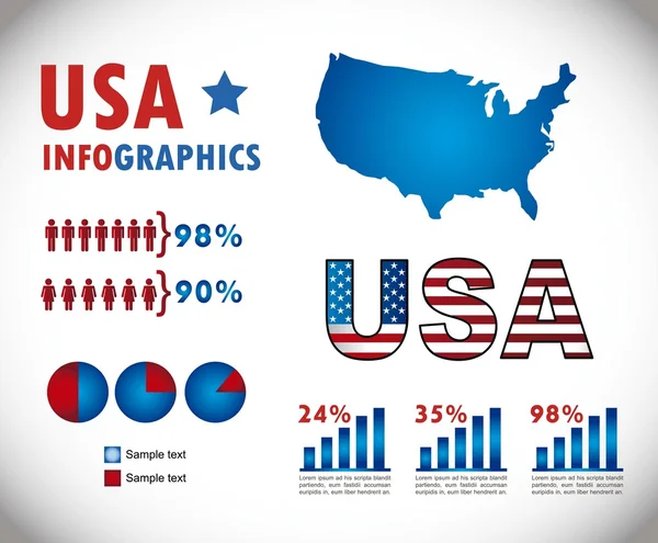 Infografika — Stockový vektor