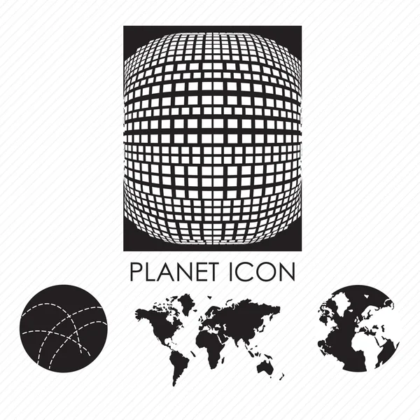 Planeta ikony — Wektor stockowy