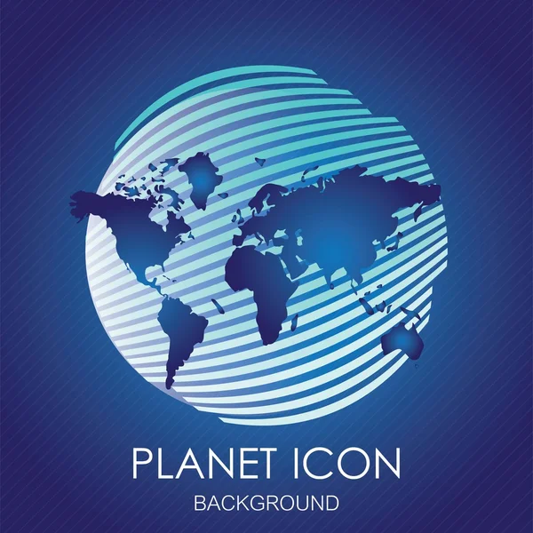 Iconos del planeta — Vector de stock